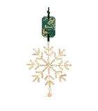 Harrods embellished snowflake tree decoration with crystals (British brand)