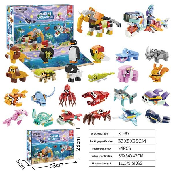 Livingandhome marine animal building block advent calendar (British brand)