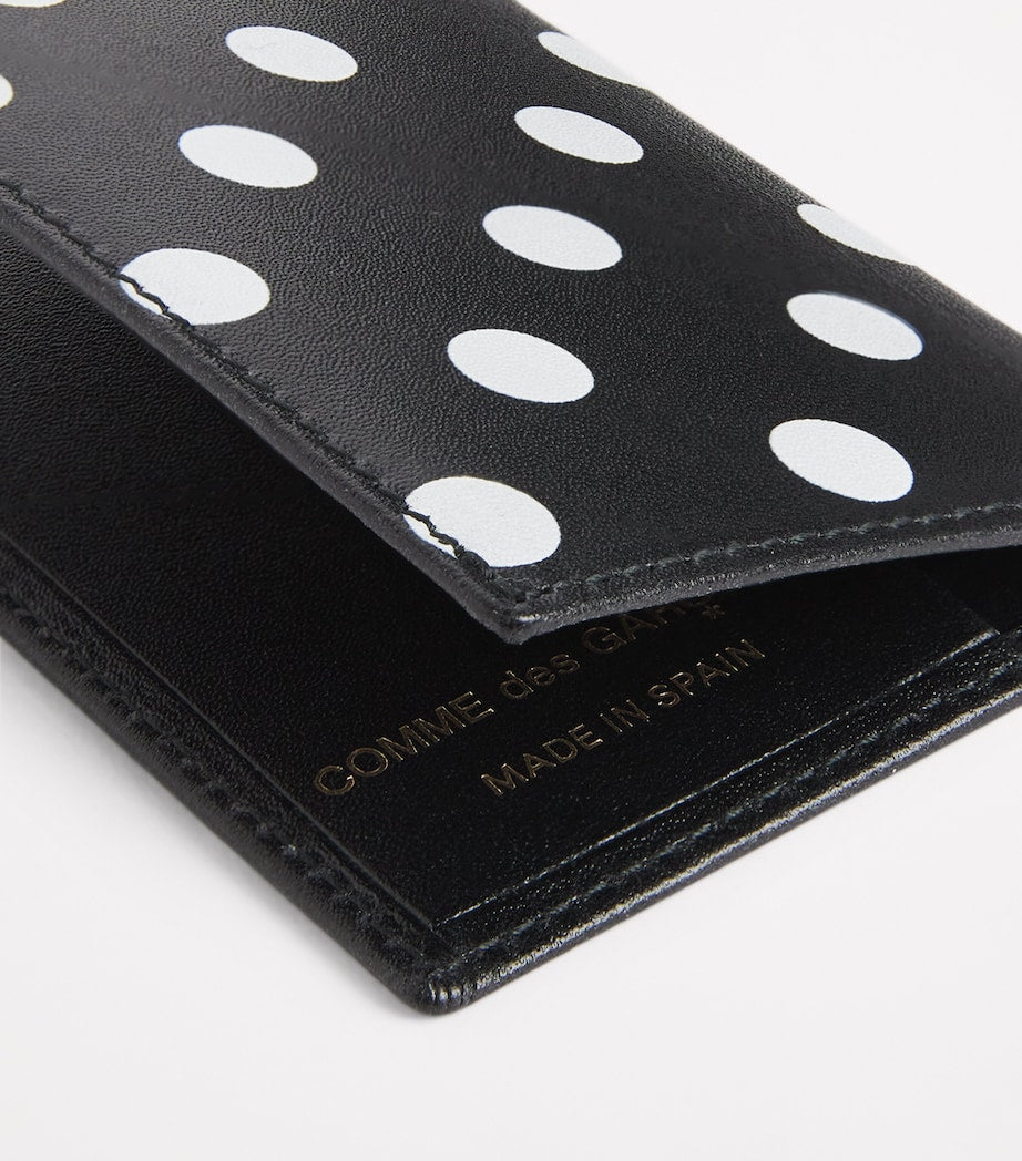 CDG Leather Polka-Dot Card Holder (British brand)