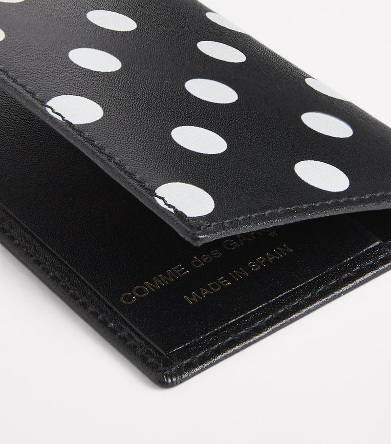 CDG Leather Polka-Dot Card Holder (British brand)