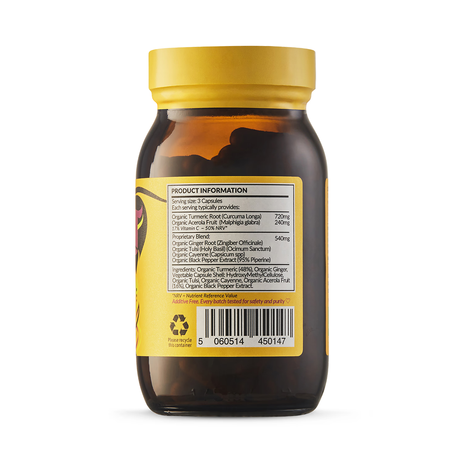Taka Turmeric organic immune support 90 capsules, imported from the UK