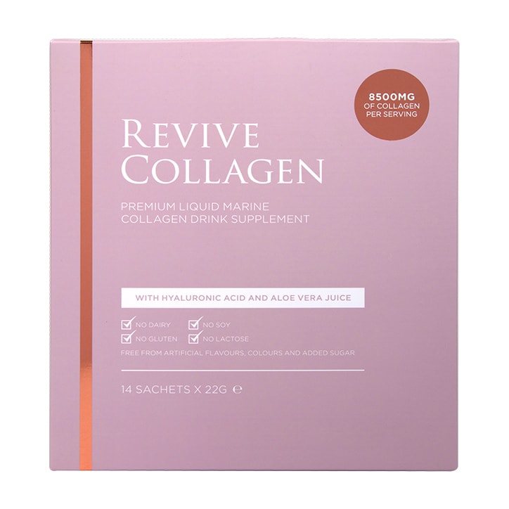 Revive Collagen Premium Liquid Marine Collagen Drink 8,500mgs 14 Sachets GOODS Holland&Barrett   