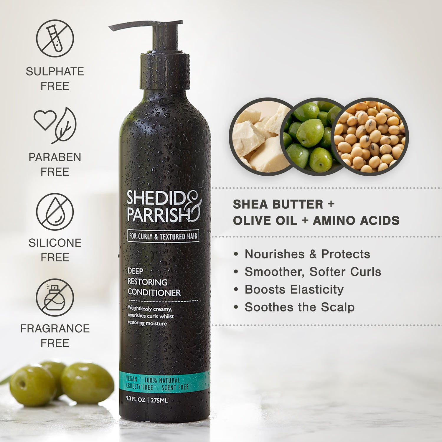 Shedid & Parrish deep restoring conditioner 275ml, imported from the UK