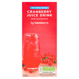 Sainsbury's Cranberry Juice Drink, No Added Sugar 1L All chilled juice Sainsburys   