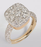Pomellato Nudo solitaire ring with diamonds - British product