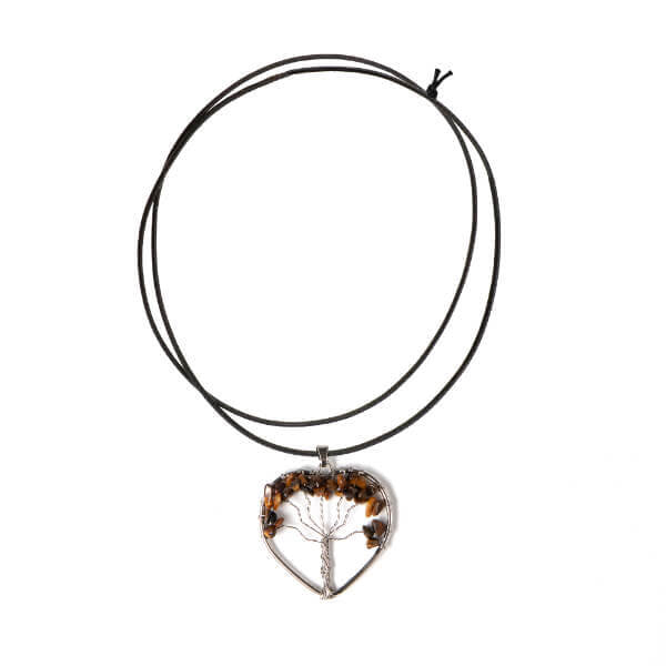 Myga tree of life tiger eye pendant, UK version