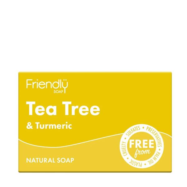 Friendly Soap Tea Tree and Turmeric Soap 6 x 95g - British product
