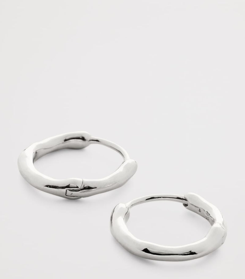 Monica Vinader MV Siren huggie earrings in sterling silver - British product