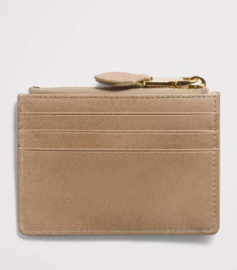 Miu Miu Nappa Leather embossed card holder with keyring, UK version