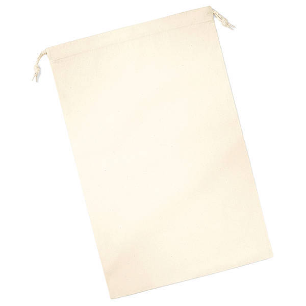 Westford Mill organic cotton drawstring bag 34x23cm, UK version
