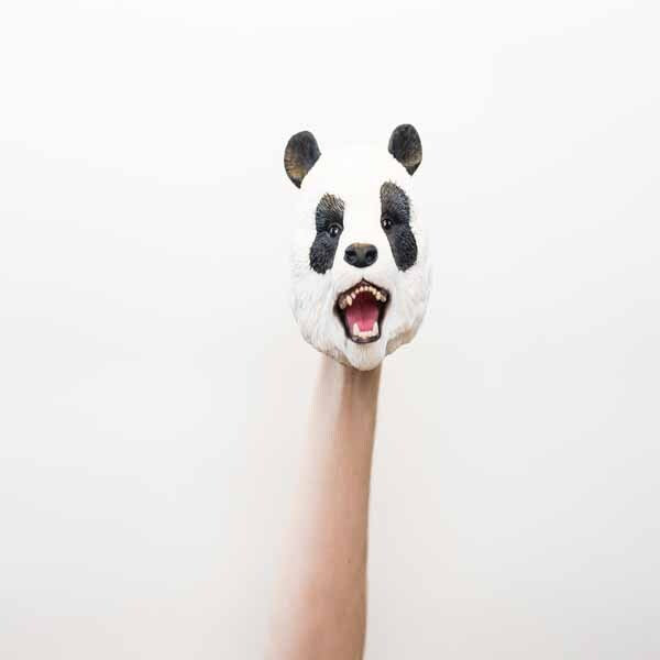 Wild Thingz Panda hand puppet, UK version