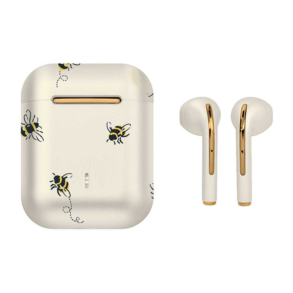 VQ Earbuds Apple-compatible and wireless Cath Kidston Bees