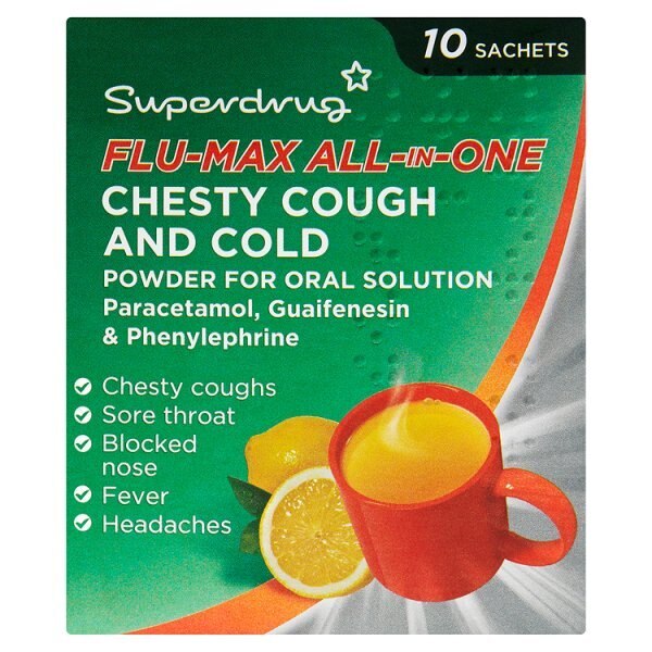 Superdrug Flu Max All In One Sachets X 10