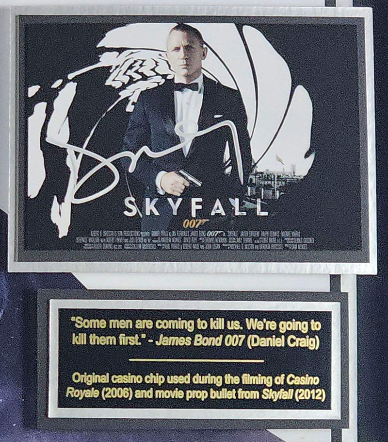 Leipzig Galleries James Bond Skyfall signed framed poster, UK version