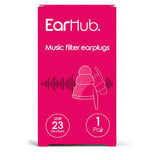 EarHub Music Filter Earplugs 1 Pair First Aid Boots   