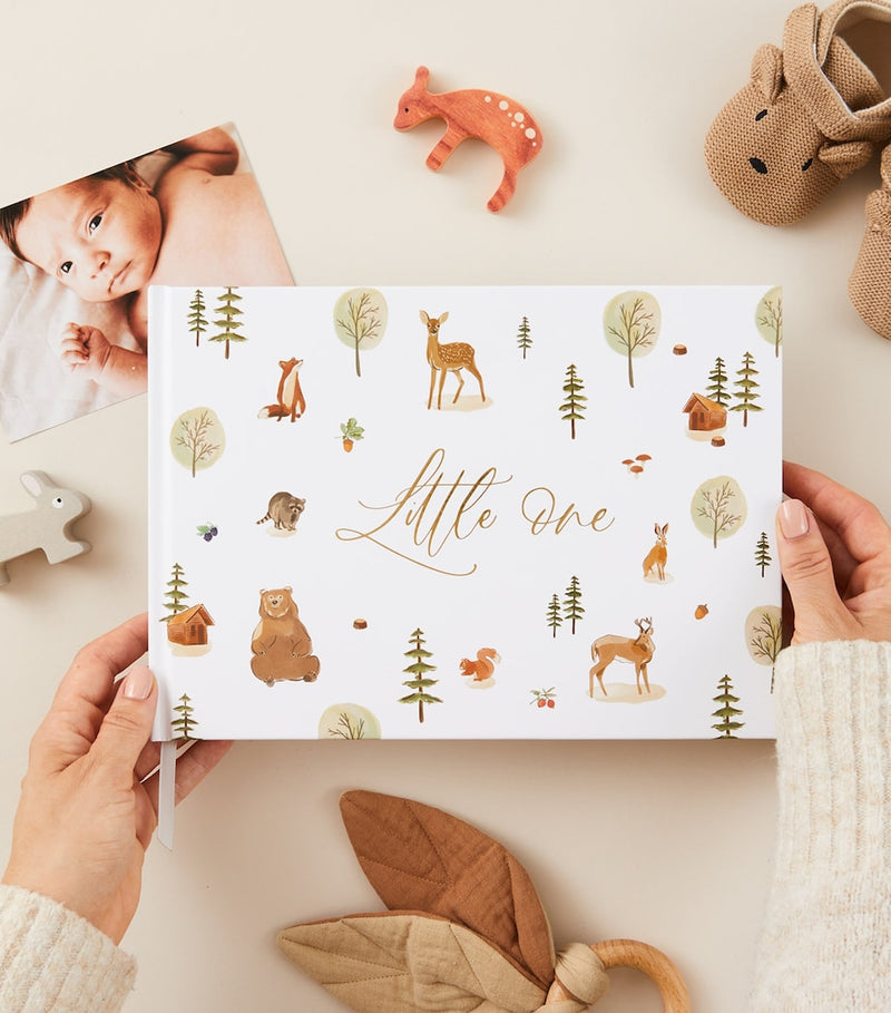 Blush and Gold baby memory book - British product