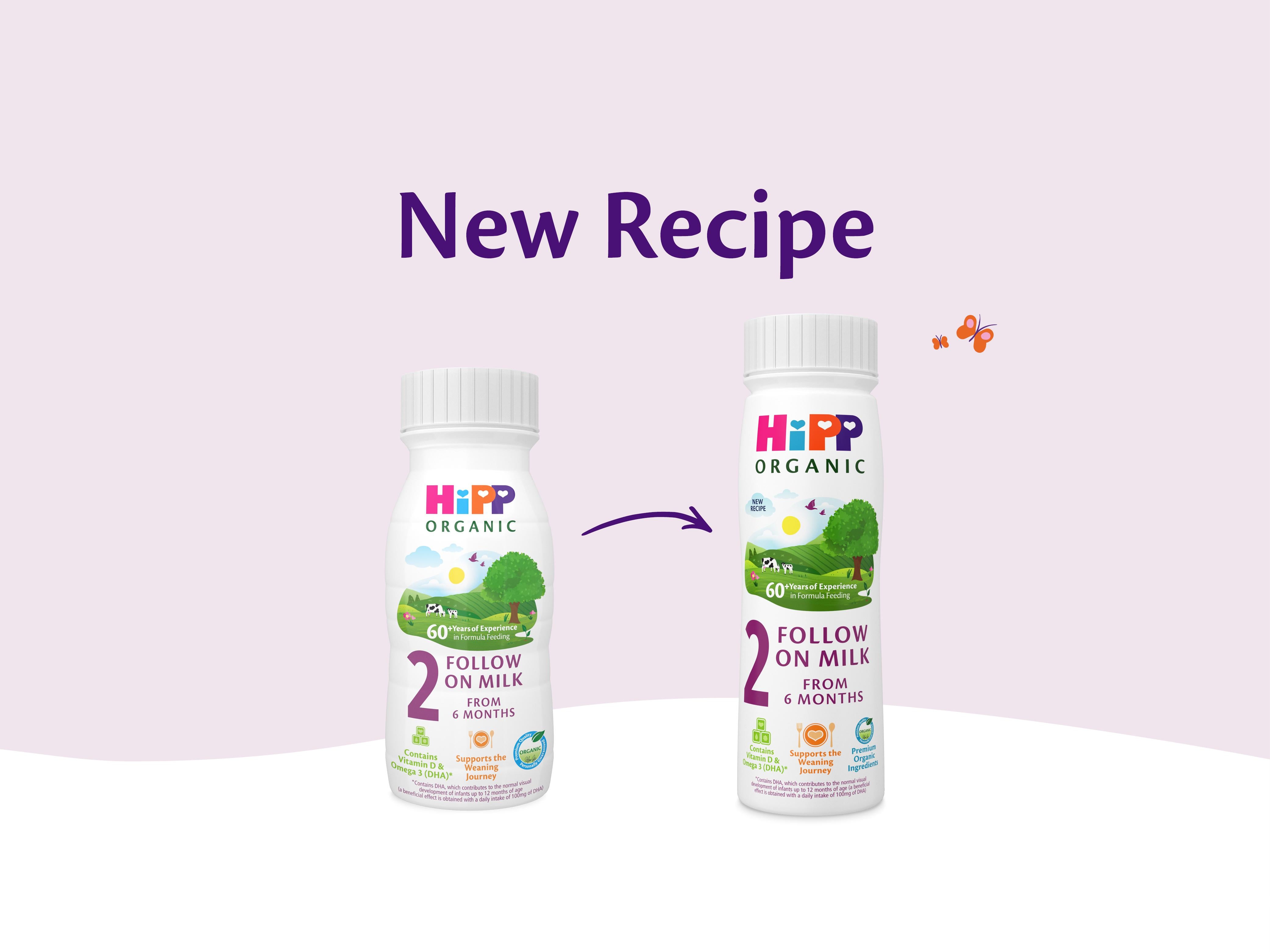HiPP Organic follow on milk ready to feed bottle UK version