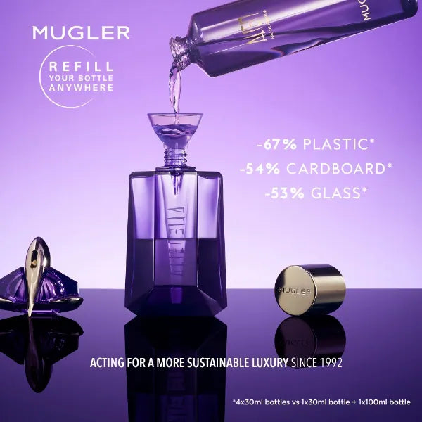 Mugler Alien EDP perfume refill bottle 100ml, imported from the UK