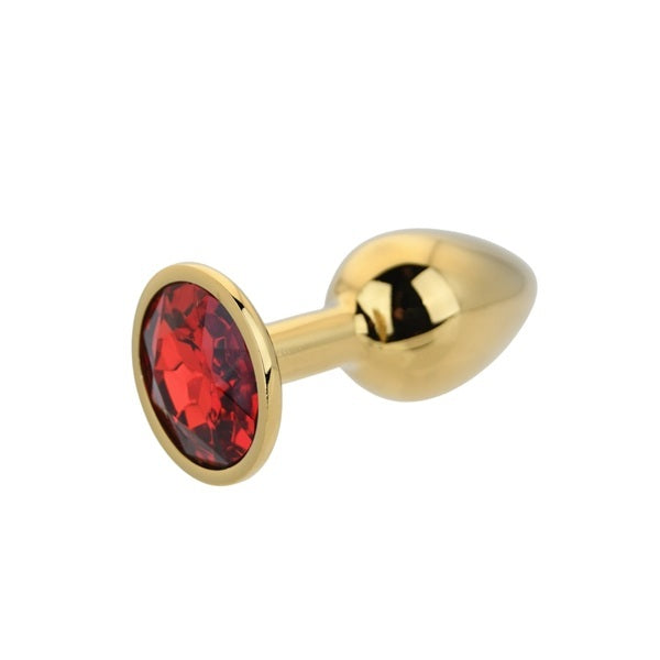 Loving Joy Toosh small metal butt plug red stone (British brand)