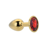 Loving Joy Toosh small metal butt plug red stone (British brand)
