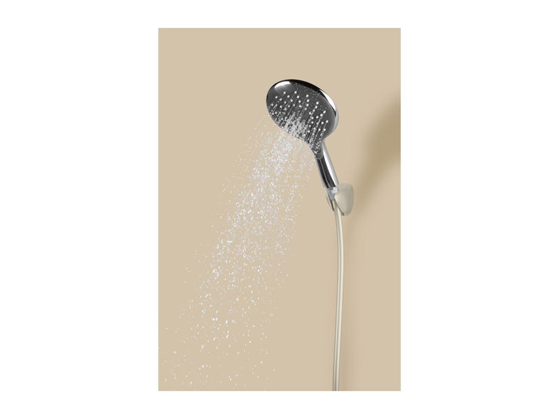 Grey multi-functional shower head 15cm (British brand)
