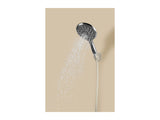 Grey multi-functional shower head 15cm (British brand)