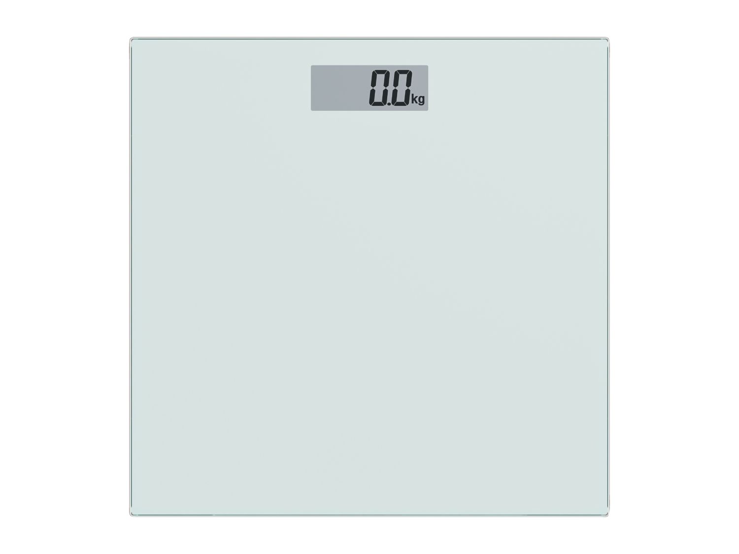 White bathroom scales with 180kg capacity (British brand)