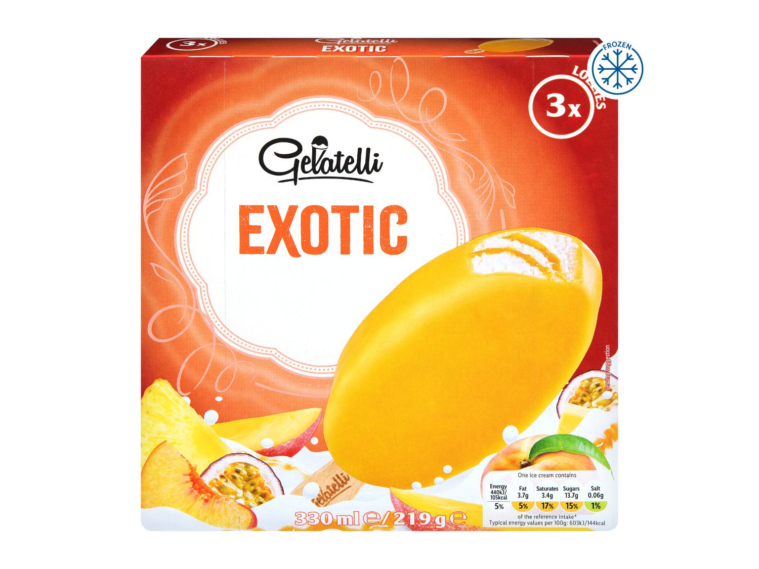 Exotic lollies 3 pack, a selection of sweets (British brand)