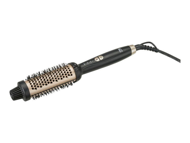 Heated styling brush with three temperature settings - British product