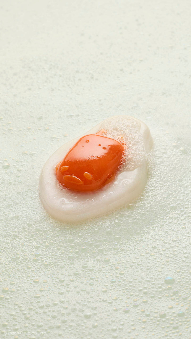 Lush Gudetama shower gummy with orange scent (British brand)