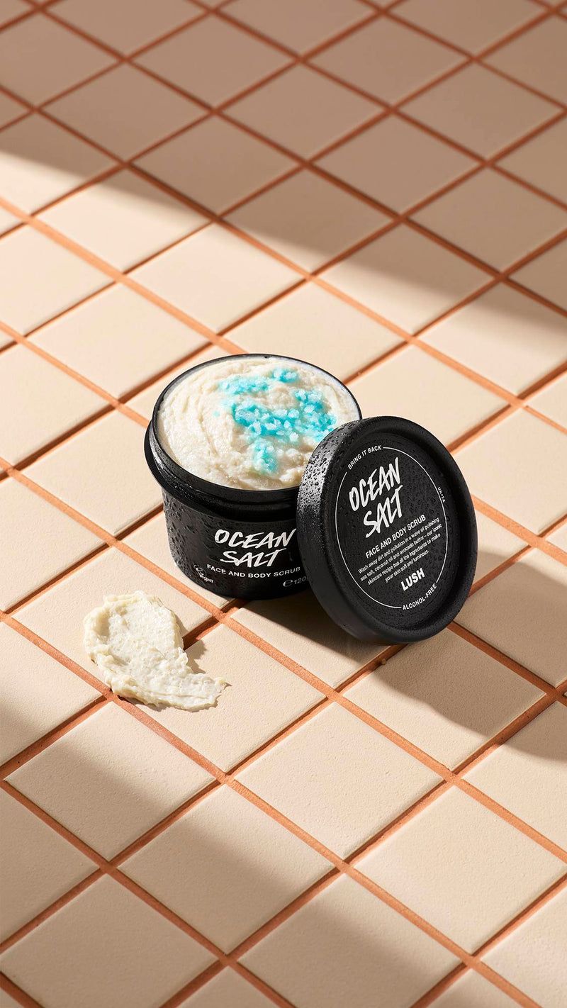 Lush Ocean Salt face and body scrub (British brand)