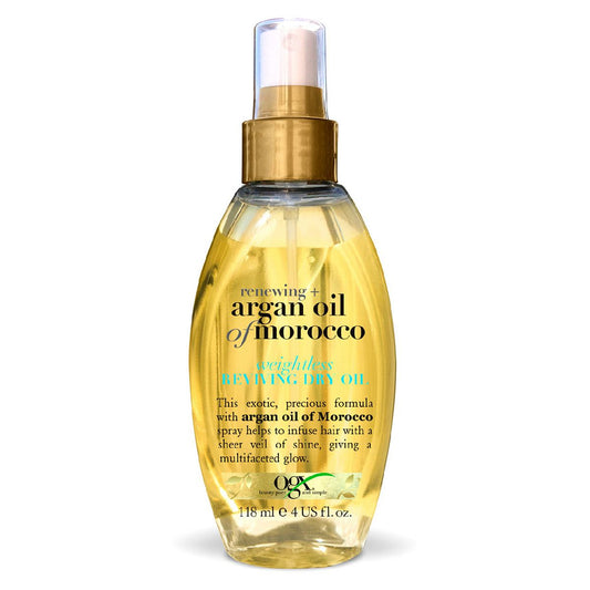 OGX Renewing+ Argan Oil of Morocco Weightless Reviving Dry Oil 118ml shampoo & conditioners Boots   