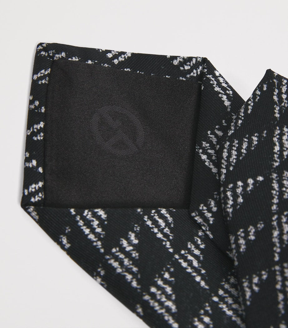 Giorgio Armani silk arrow jacquard tie 8cm, UK version