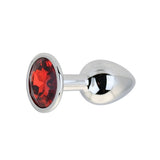 Loving Joy Toosh small metal butt plug red stone (British brand)