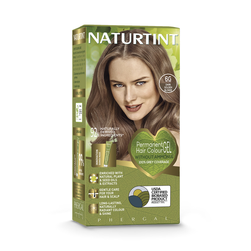 Naturtint permanent hair colour 6G dark golden blonde box (British brand)