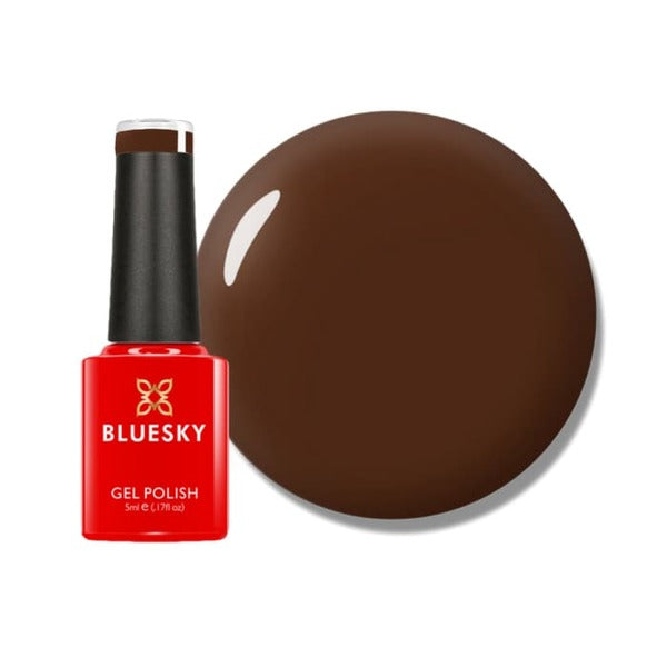 Bluesky gel polish mini faux fur brown - British product