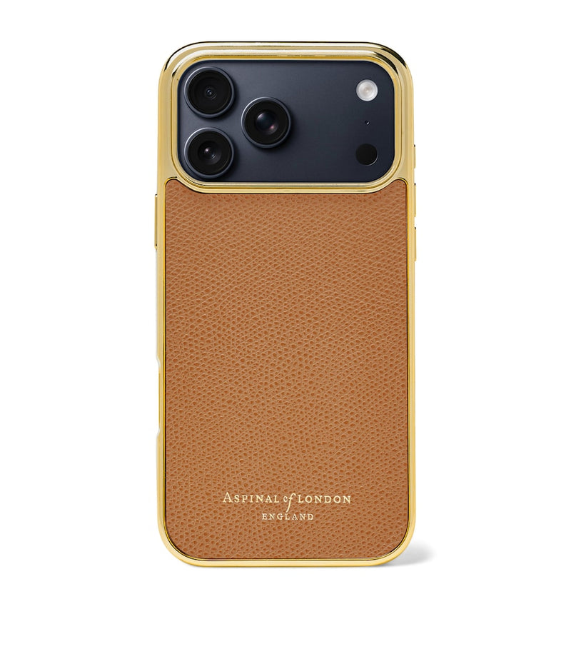 Aspinal of London leather iPhone 17 Pro case, UK version