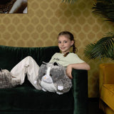 Cozy Noxxiez plush handwarmer cushion grey cat 35 cm, UK version