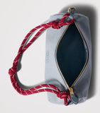 Miu Miu gabardine pouch in recycled polyamide, imported from the UK