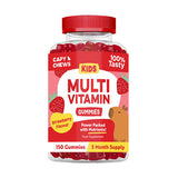 CapyChews kids multivitamin gummies strawberry flavour (British brand)