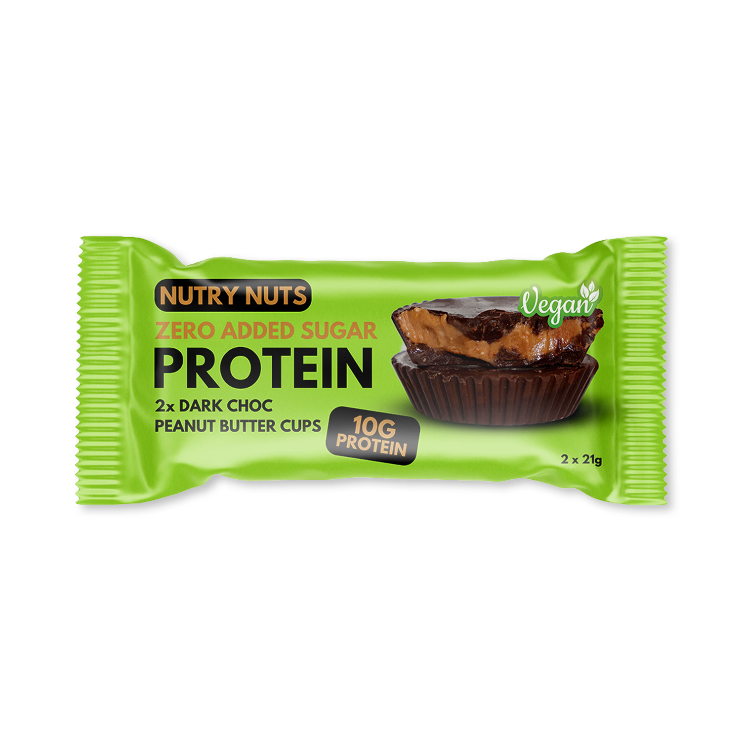 Nutry Nuts vegan peanut butter cups 2x21g (British brand)