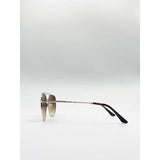SVNX Doppelsteg Sonnenbrille mit Metallrahmen, UK-Version