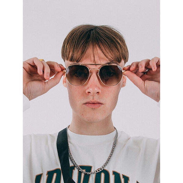 SVNX Doppelsteg Sonnenbrille mit Metallrahmen, UK-Version