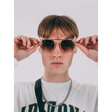 SVNX Doppelsteg Sonnenbrille mit Metallrahmen, UK-Version