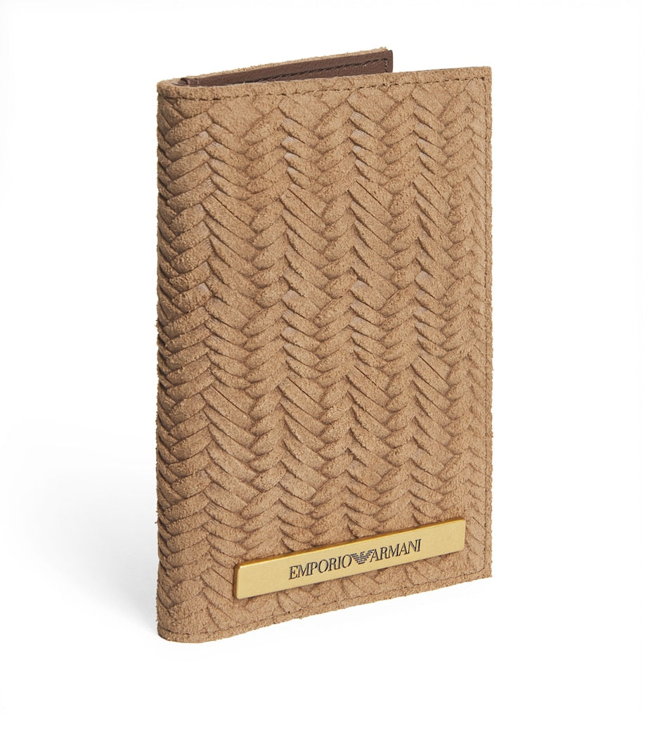 Emporio Armani leather embossed card holder, imported from the UK