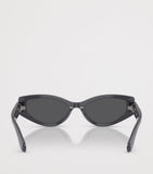 Swarovski cat eye acetate sunglasses with crystal embellishments, UK version