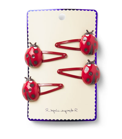 Harrods Konges Sløjd Ladybug Hair Clips (Pack of 4)- Buy online at McGrocer