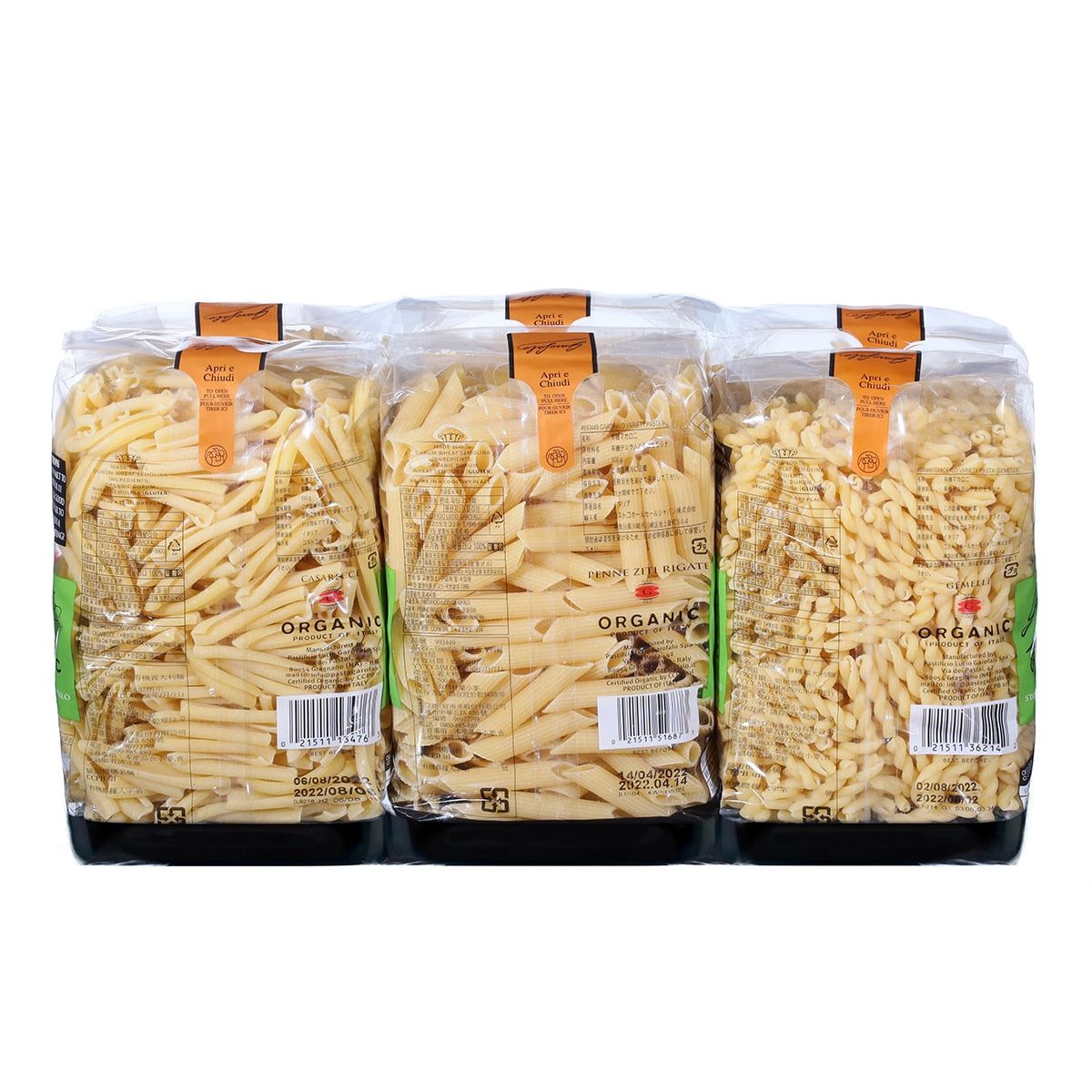 Garofalo Organic Pasta Variety Pack, 6 x 500g GOODS Costco UK