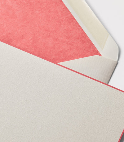 Harrods - Lot de 10 cartes de correspondance et enveloppes avec bordures rose bonbon - Acheter en ligne sur McGrocer
