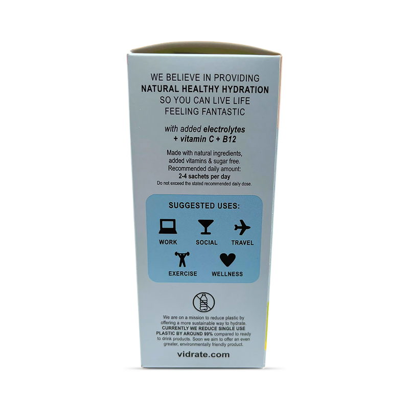 Vidrate hydration variety sachets 12 pack - British product